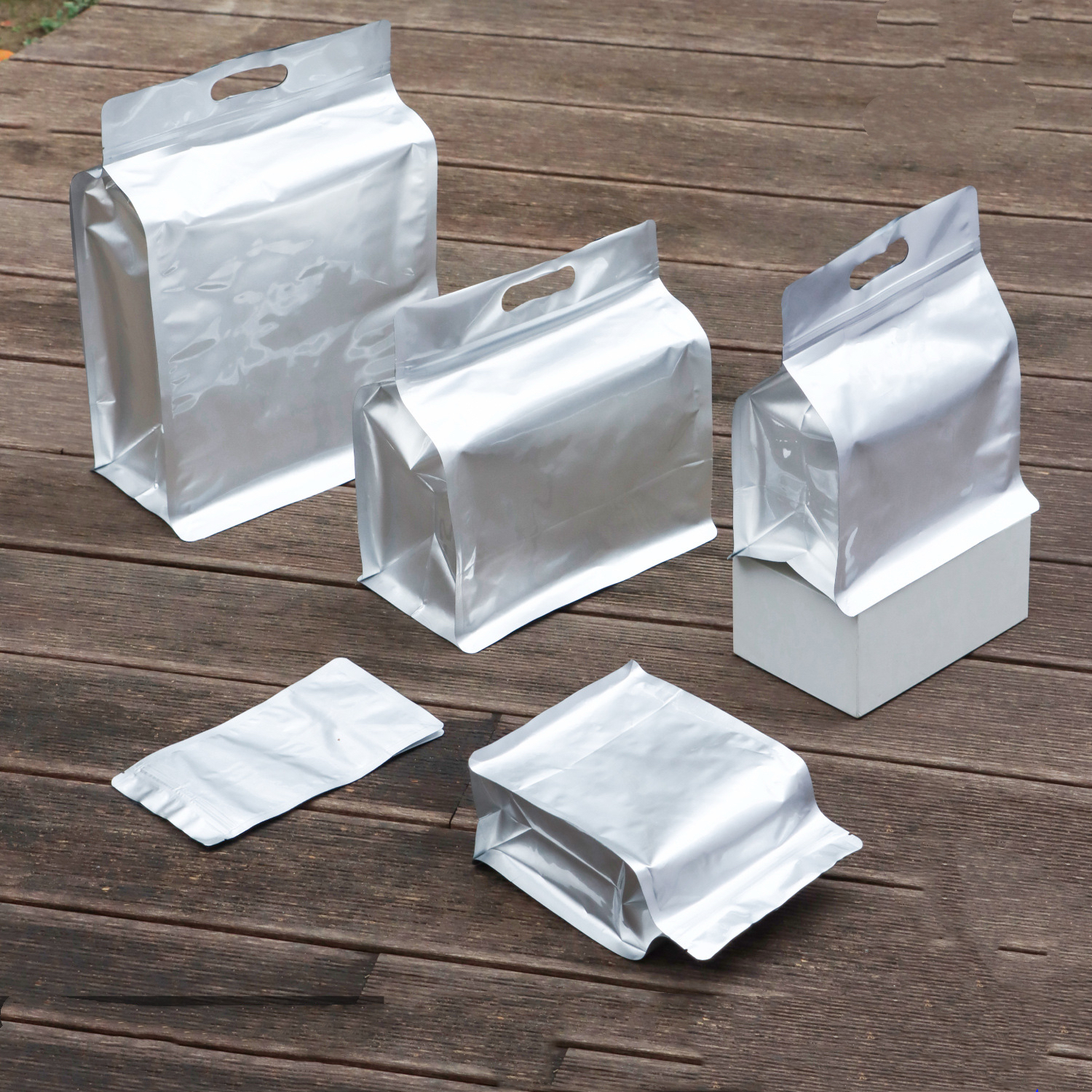 Food Snacks For Christmas - 20PCS 3D Portable Aluminum Foil Ziplock