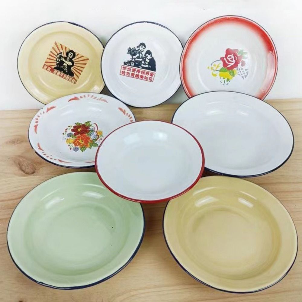 Food Snacks With Iron - Retro Iron Enamel Iron Enamel Dish