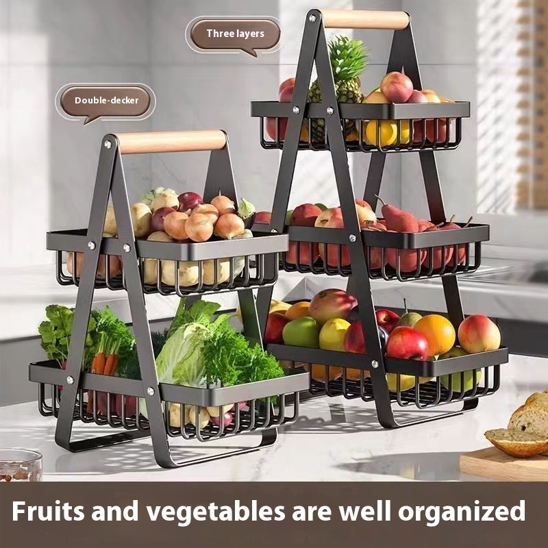 Food Snacks With Iron - New 2 3 Tiers Countertop Fruit