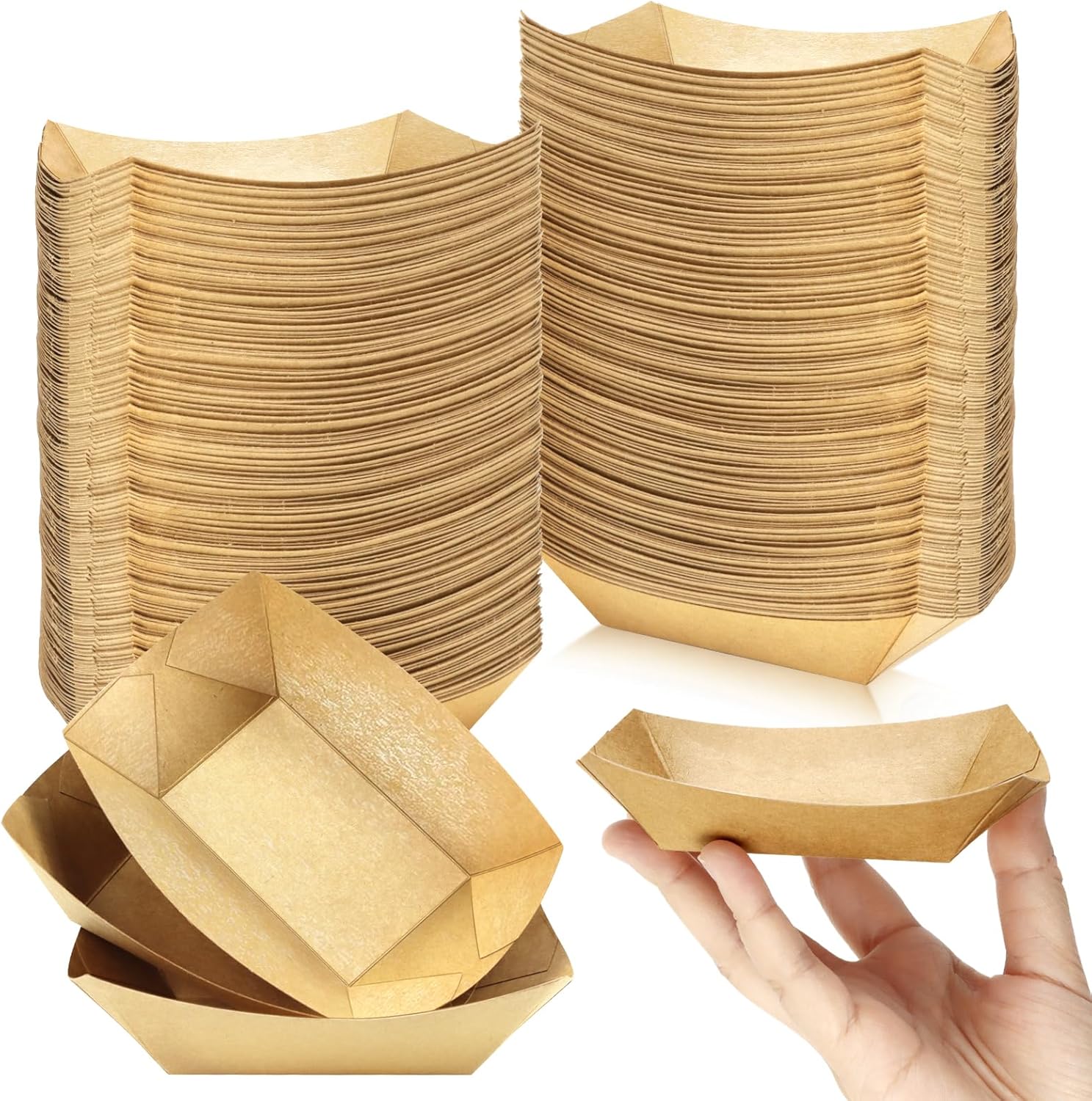 Food Snacks Images - 200 Pack 1/4 lb Disposable Kraft