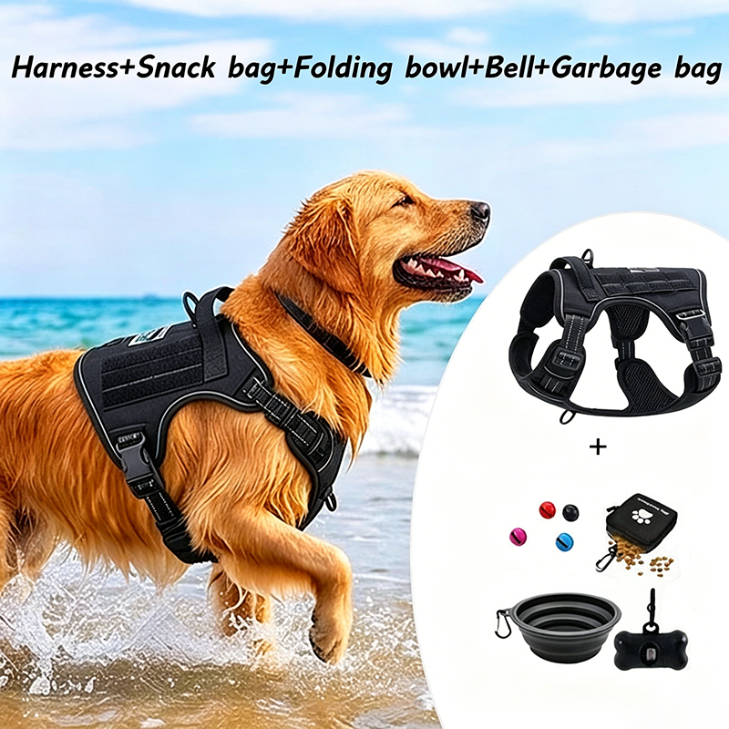 Food Snacks For Hiking - Universal Vest Harness Dog Food Bag