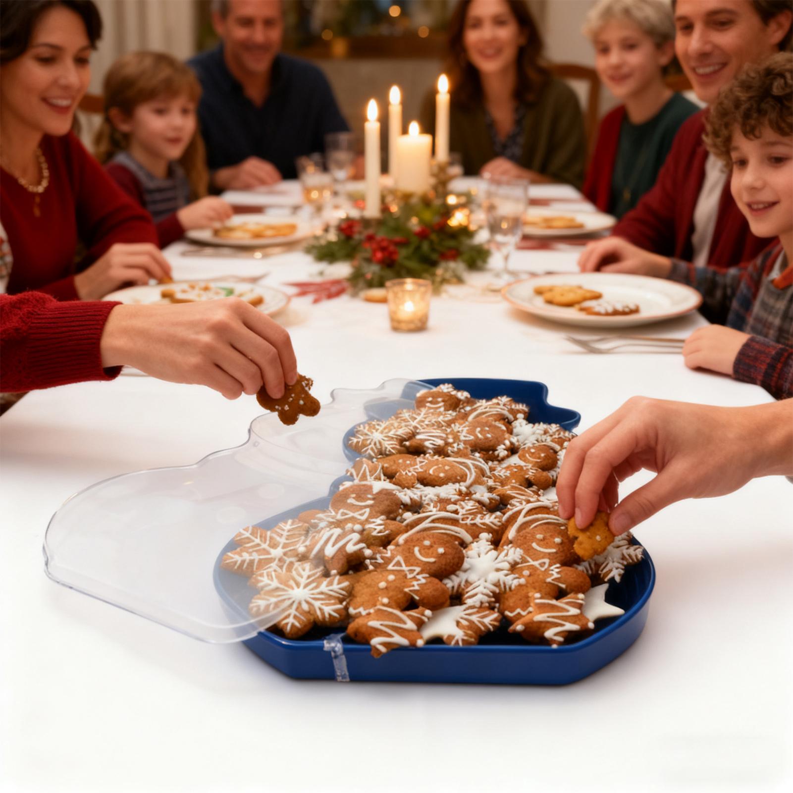 Food Snacks For Christmas - Christmas Snack Tray Food Organizer Serving