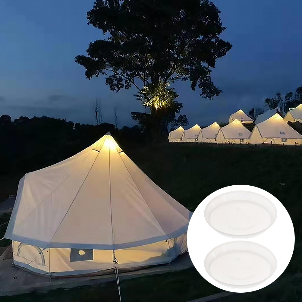 Food Snacks For Hiking - 2Pcs Eco-Friendly PP Fruit Plate Lightweight