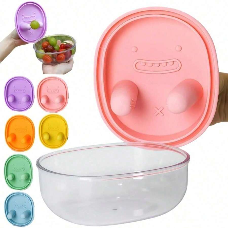 Food Snacks For Hiking - 2-In-1 No-Mess Snack Container, Silicone Leak-Proof