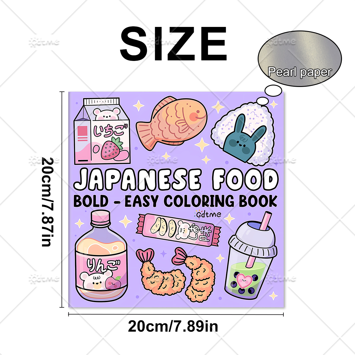 JAPANESE FOOD Bold-easy Patter – обзор и цена Food Snacks Coloring Book