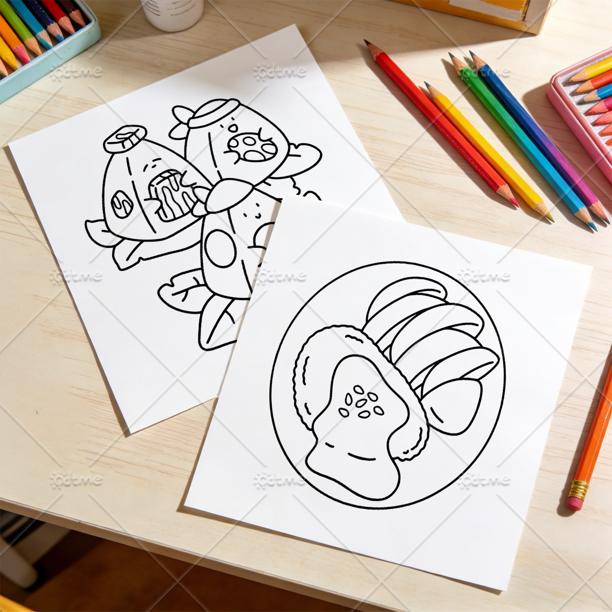 JAPANESE FOOD Bold-easy Patter – обзор и цена Food Snacks Coloring Book