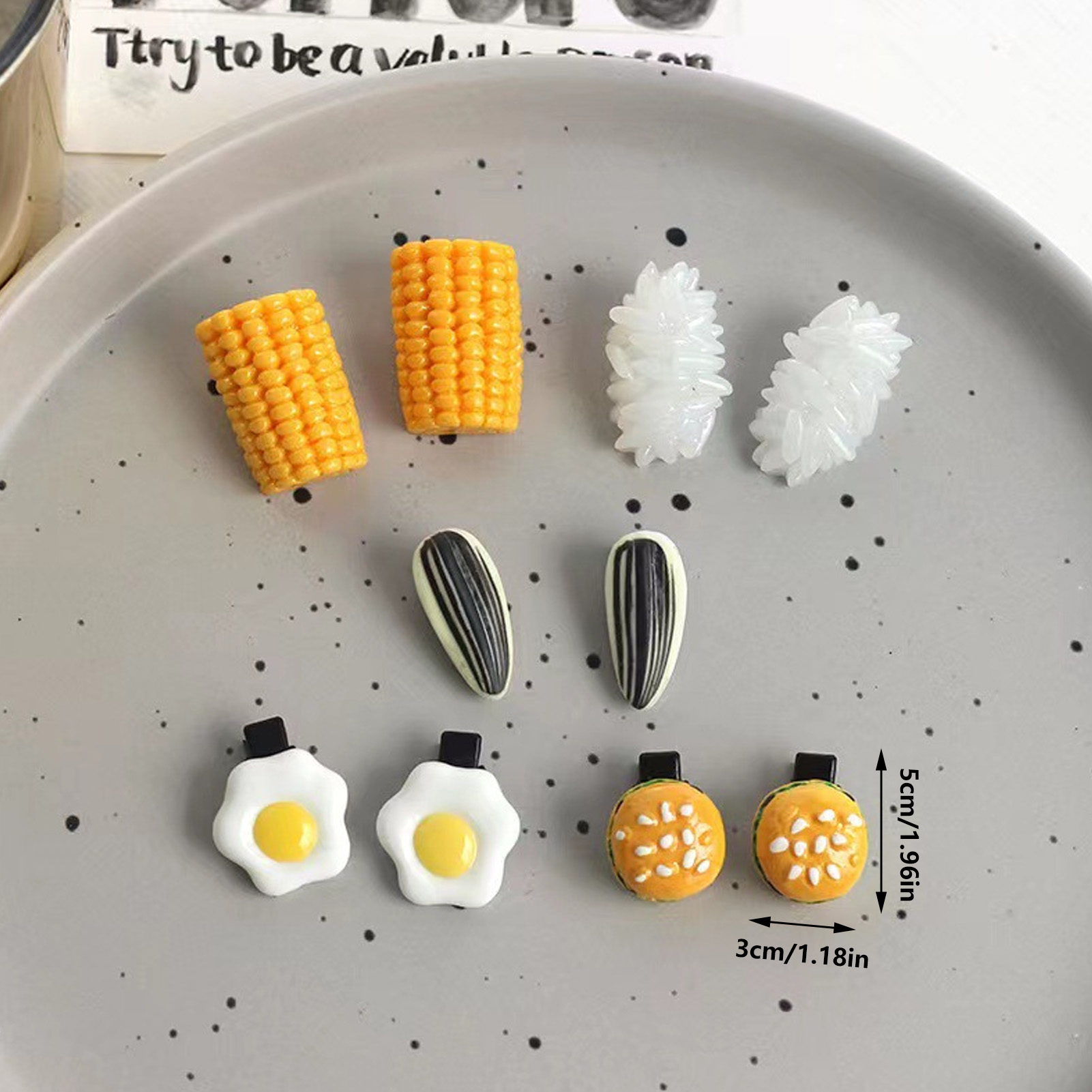 Mini Food Hair Clips Set Reali – обзор и цена Food Like Snacks