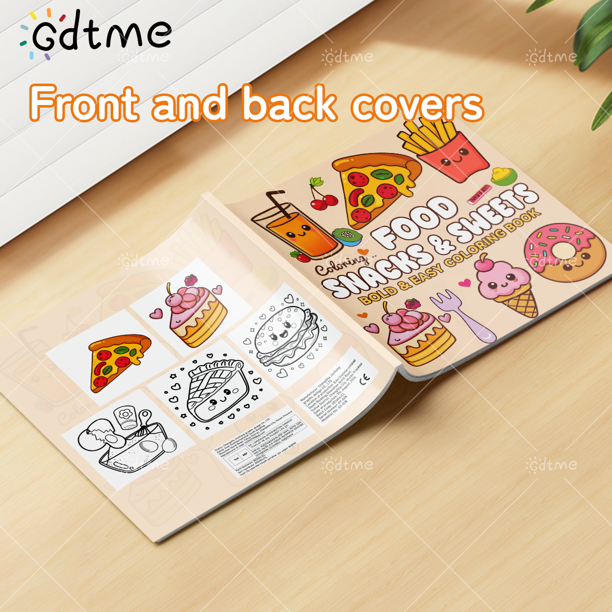 FOOD SNACKS & SWEETS Themed Co – обзор и цена Food Snacks Coloring Book