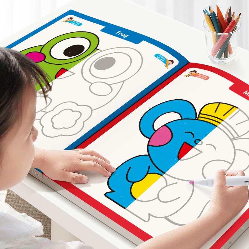 Kids Symmetrical Painting Acti – обзор и цена Food Snacks Coloring Book