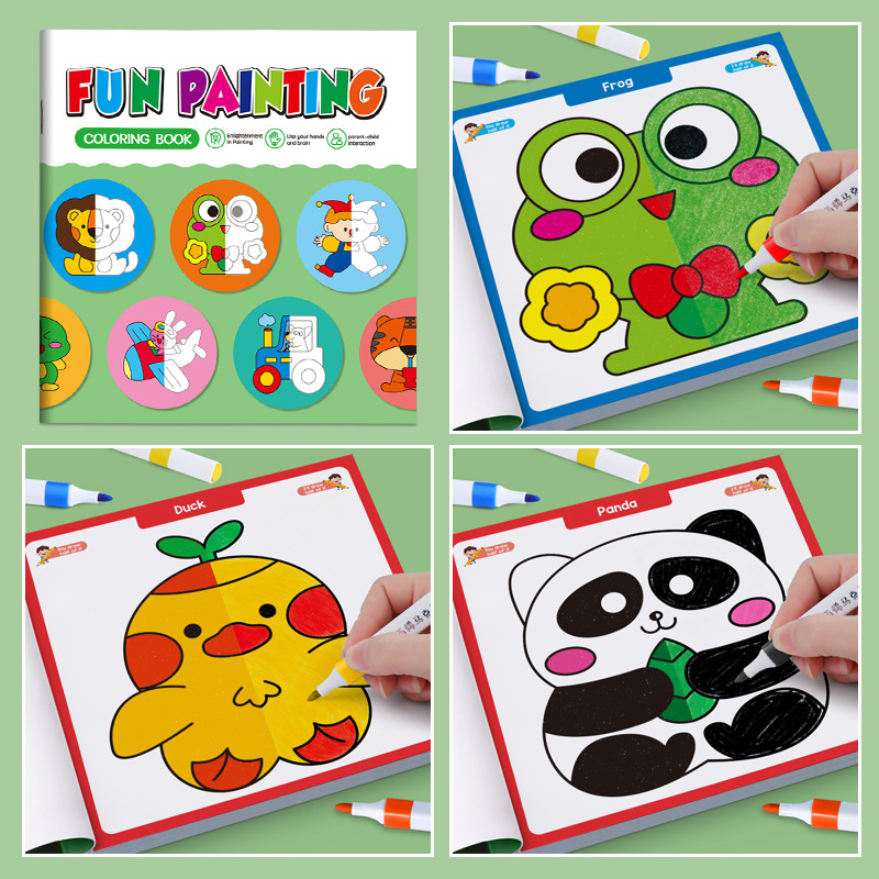 Kids Symmetrical Painting Acti – обзор и цена Food Snacks Coloring Book
