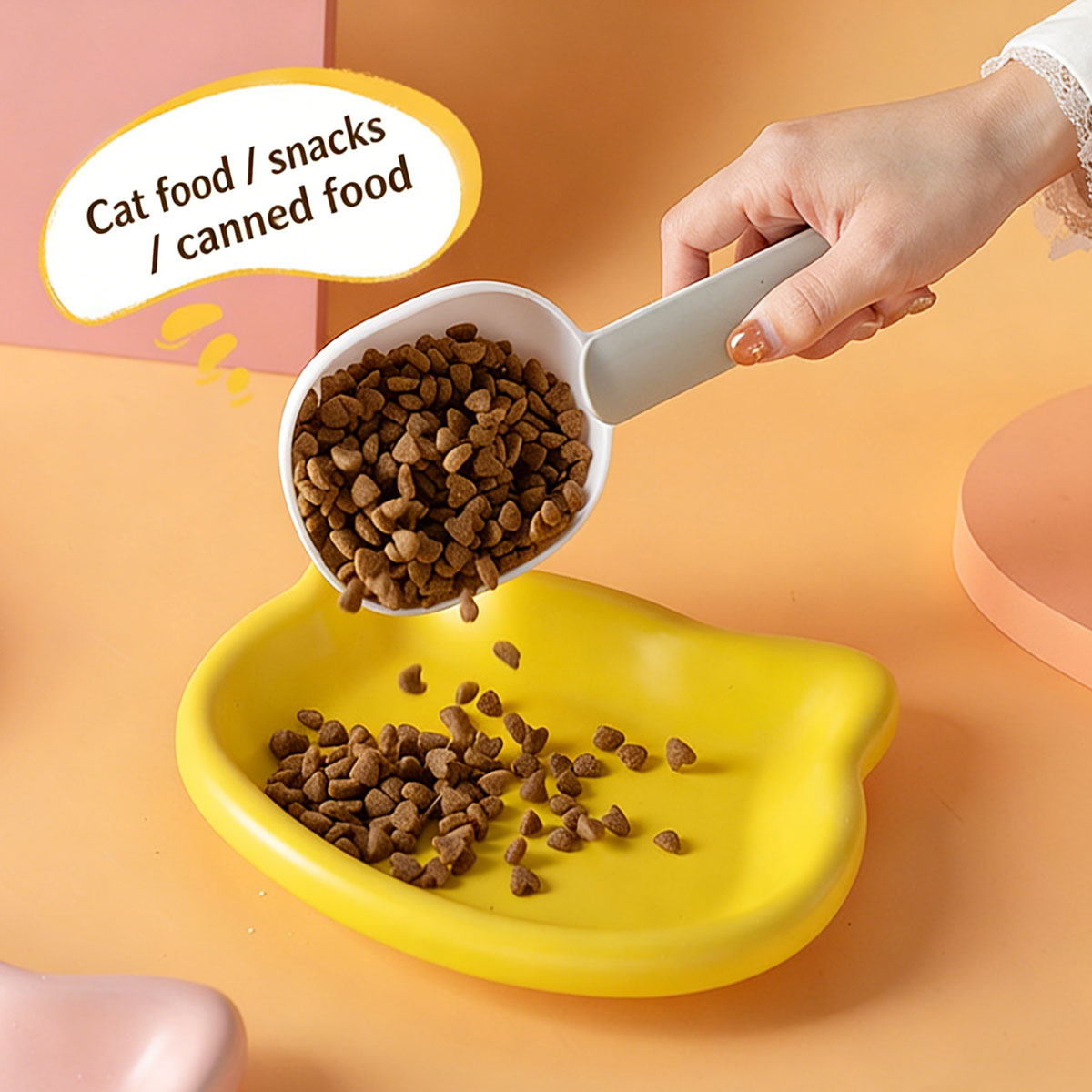 Cute Cat Shape Pet Snack Plate – обзор и цена Food Snacks Options