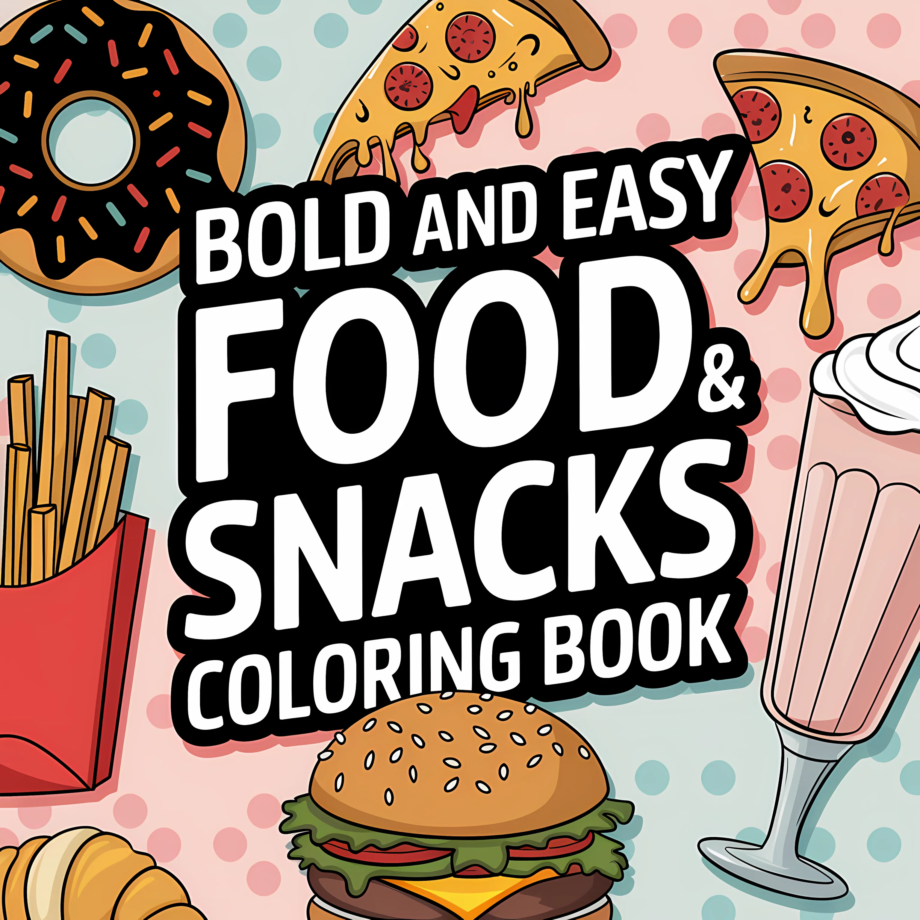 Easy Food and Snacks Coloring  – обзор и цена Food Snacks Coloring Book