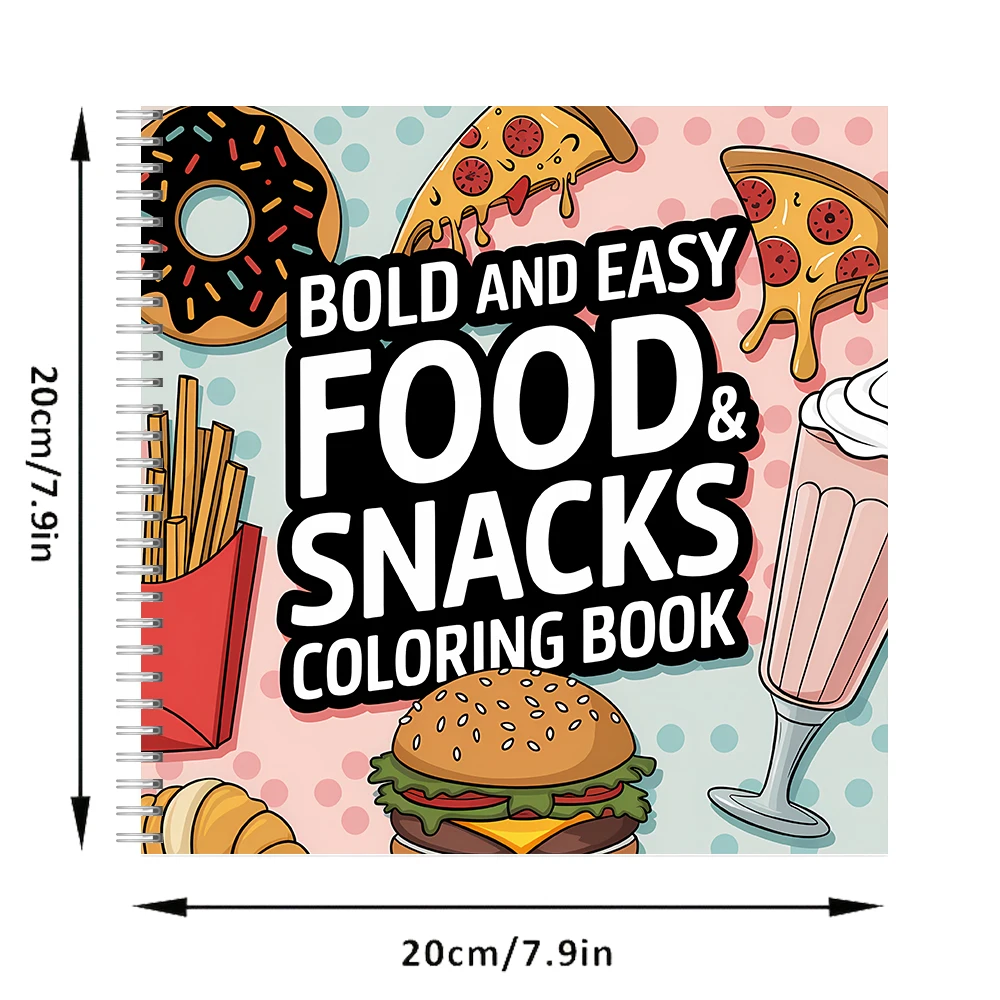 Easy Food and Snacks Coloring  – обзор и цена Food Snacks Coloring Book