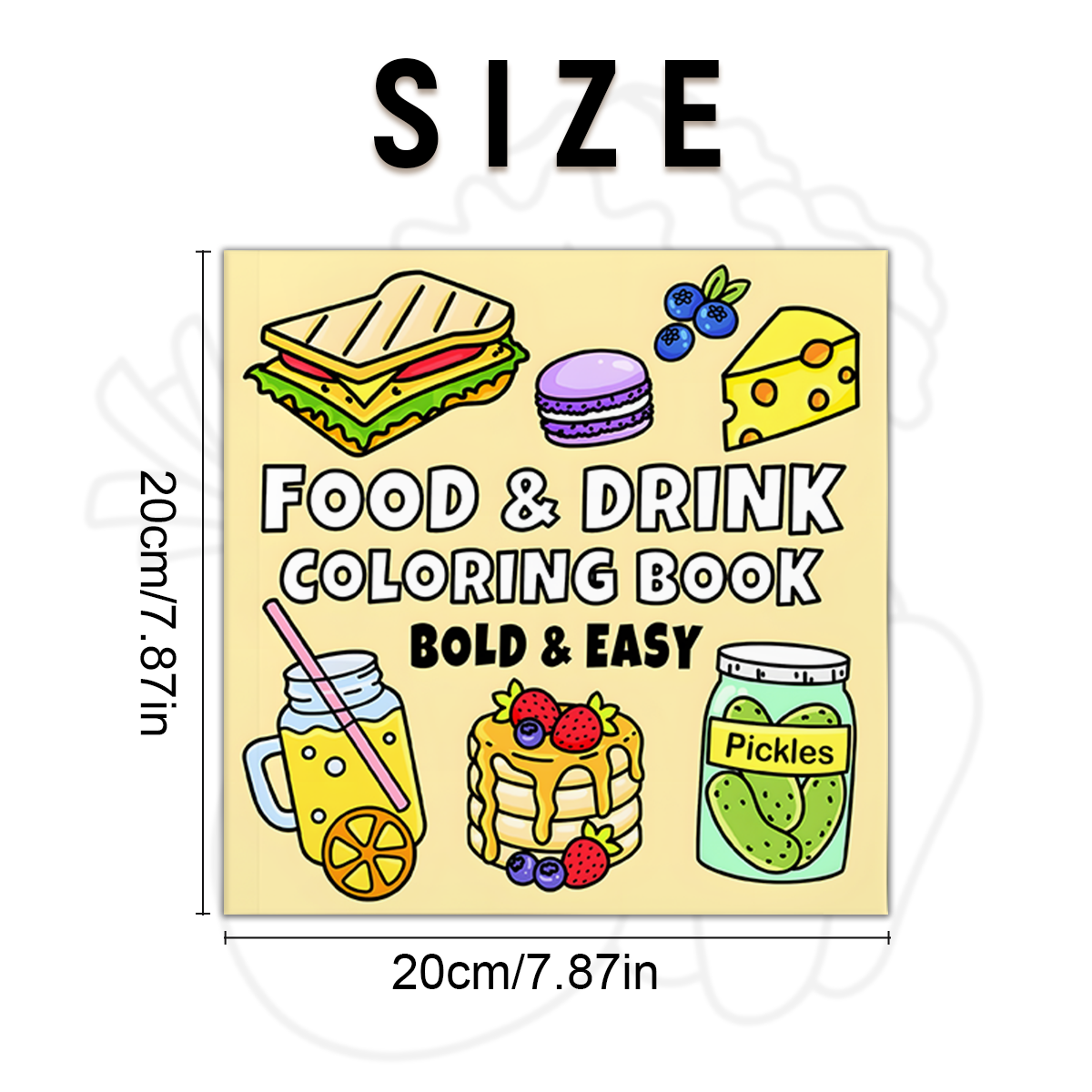 Delicious Treats Coloring Book – обзор и цена Food Snacks Coloring Book