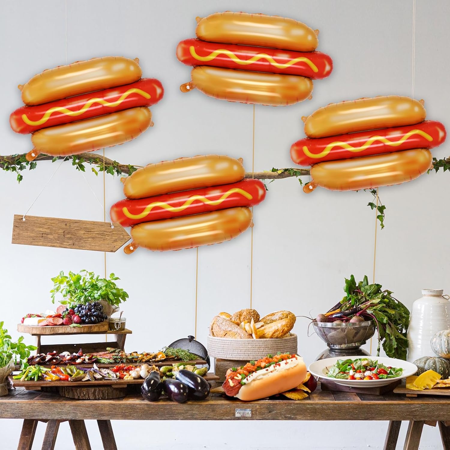 6Pcs Giant Hot Dog Balloons, F – обзор и цена Food Giant Snacks