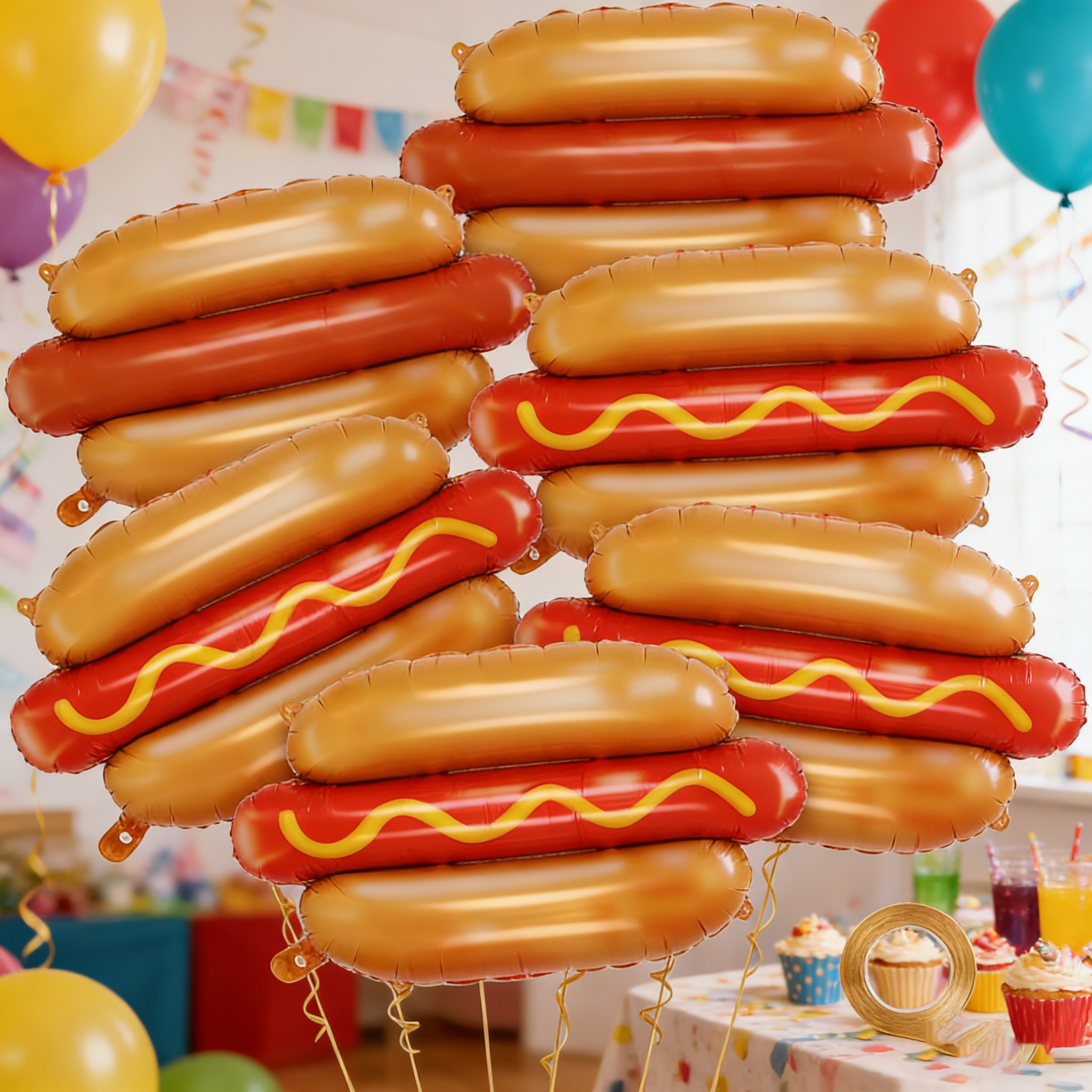6Pcs Giant Hot Dog Balloons, F – обзор и цена Food Giant Snacks