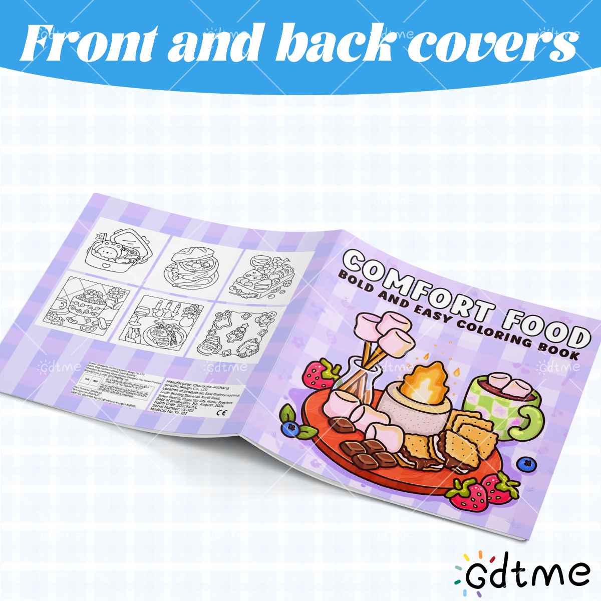 COMFORT FOOD BOLD AND EASY 24  – обзор и цена Food Snacks Coloring Book