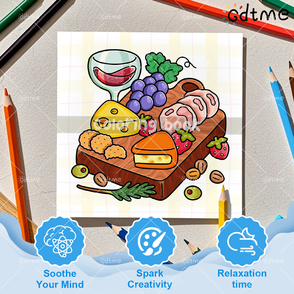 COMFORT FOOD BOLD AND EASY 24  – обзор и цена Food Snacks Coloring Book