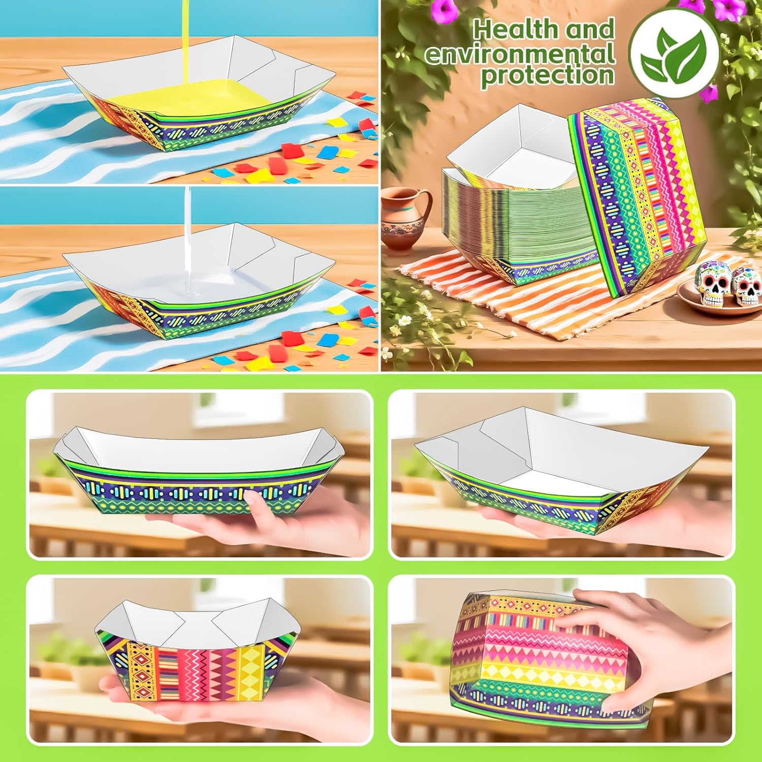 50 Pack Mexican Kraft Paper Fo – обзор и цена Food Snacks Images