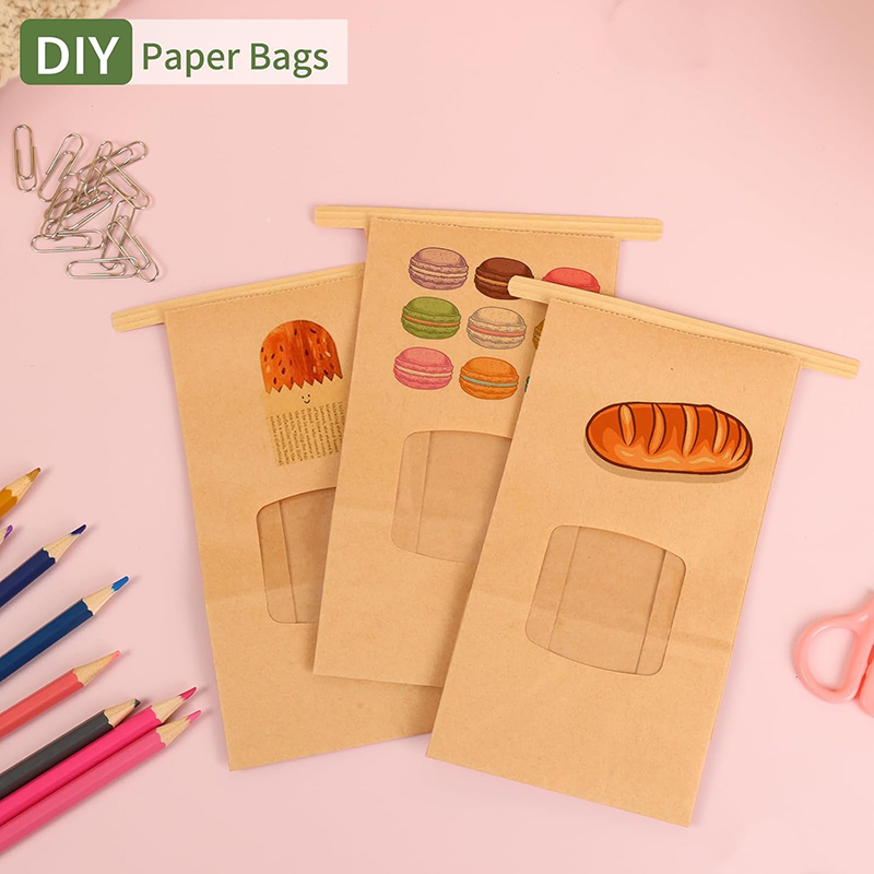 10Pcs Bakery Bags, Window Seal – обзор и цена Food Snacks For Christmas