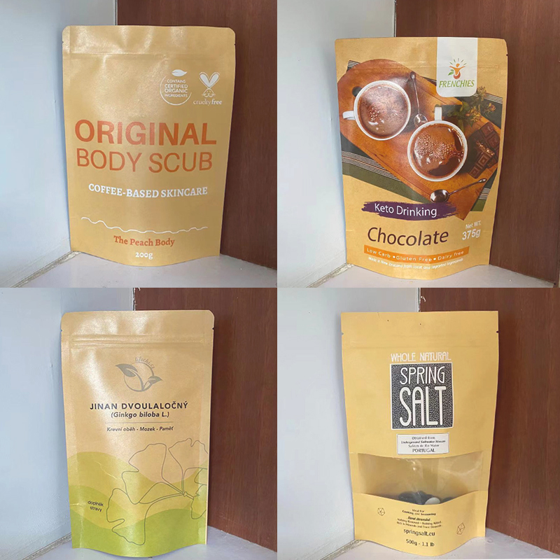 Custom LOGO Brown Kraft Paper  – обзор и цена Logo Food Snack