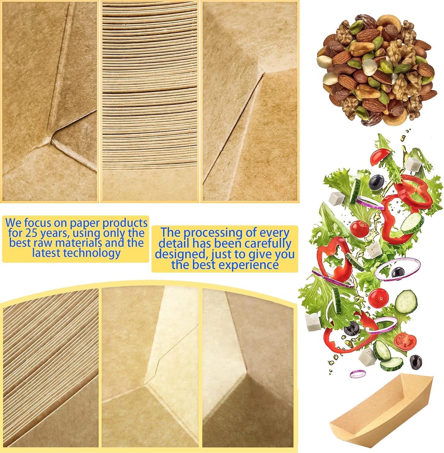 200 Pack Small Paper Food Tray – обзор и цена Food Snacks Images