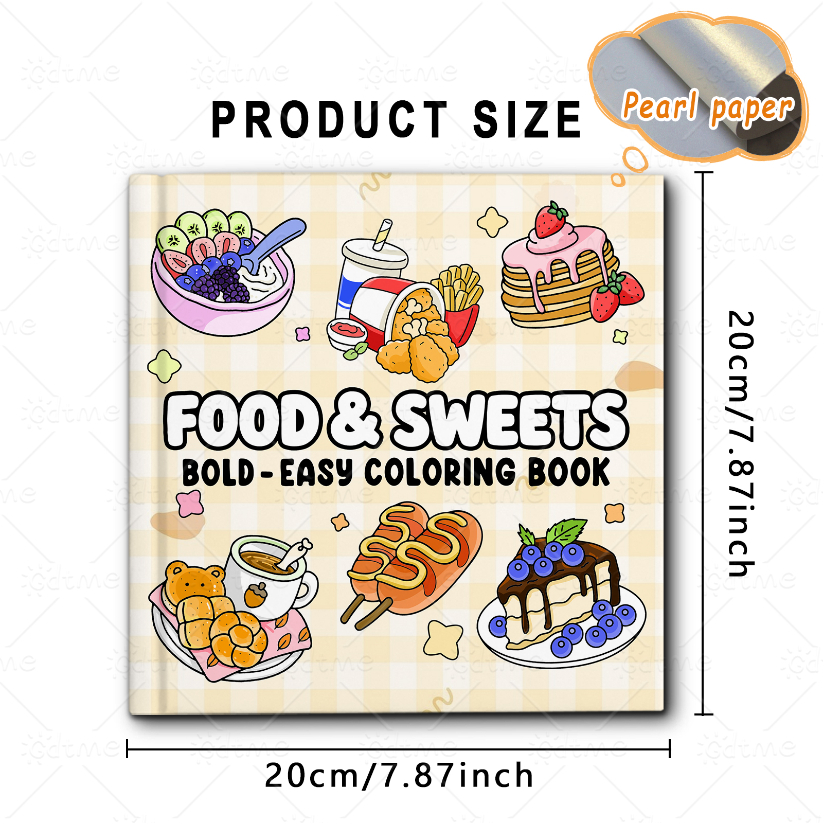 FOOD SWEETS Bold-easy Patterns – обзор и цена Food Snacks Coloring Book