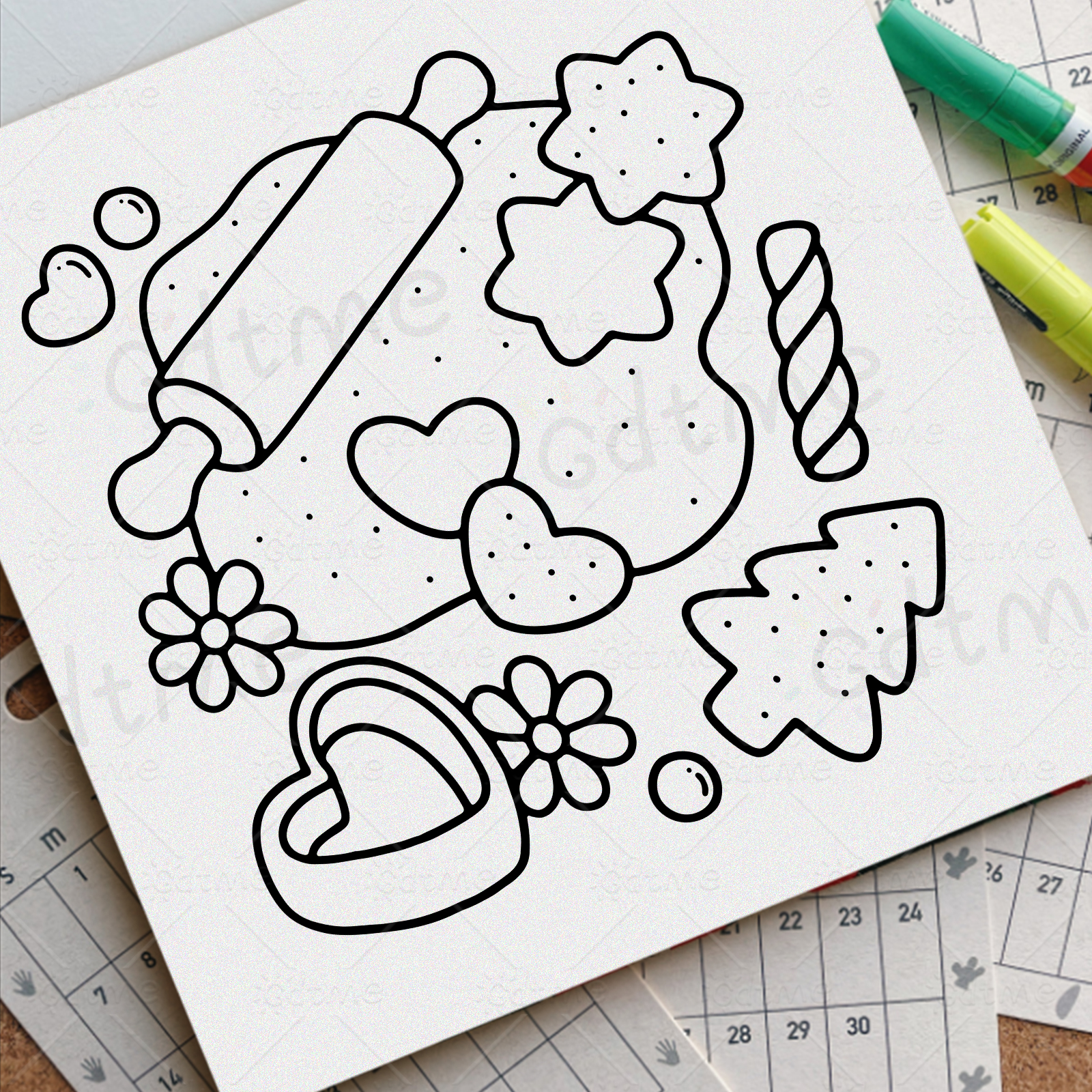 FOOD SWEETS Bold-easy Patterns – обзор и цена Food Snacks Coloring Book
