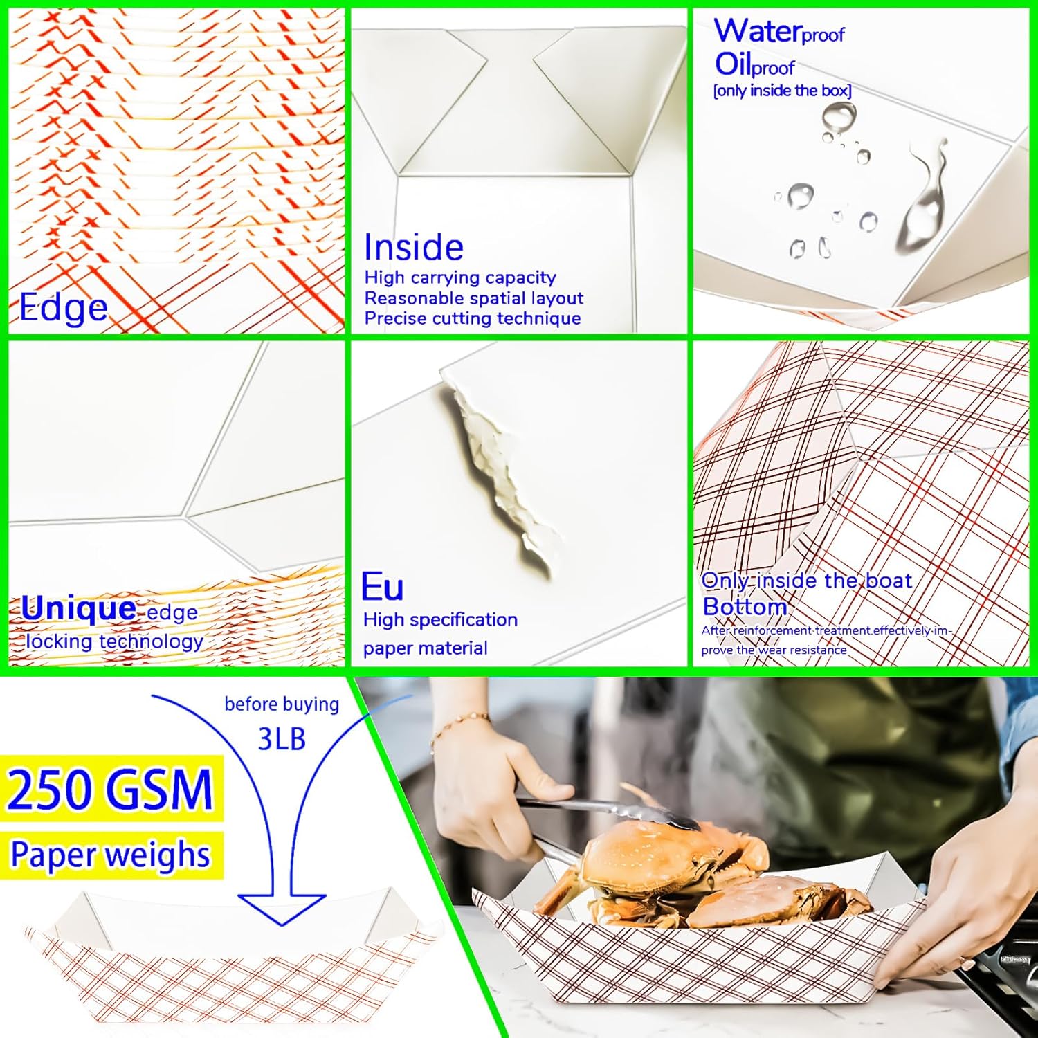 100 Pack Checkered Paper Food  – обзор и цена Food Snacks Images