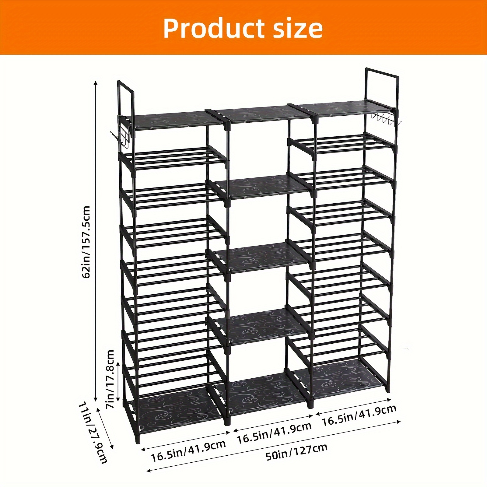 1pc 9 Tier Shoe Rack Organizer – обзор и цена Foods X