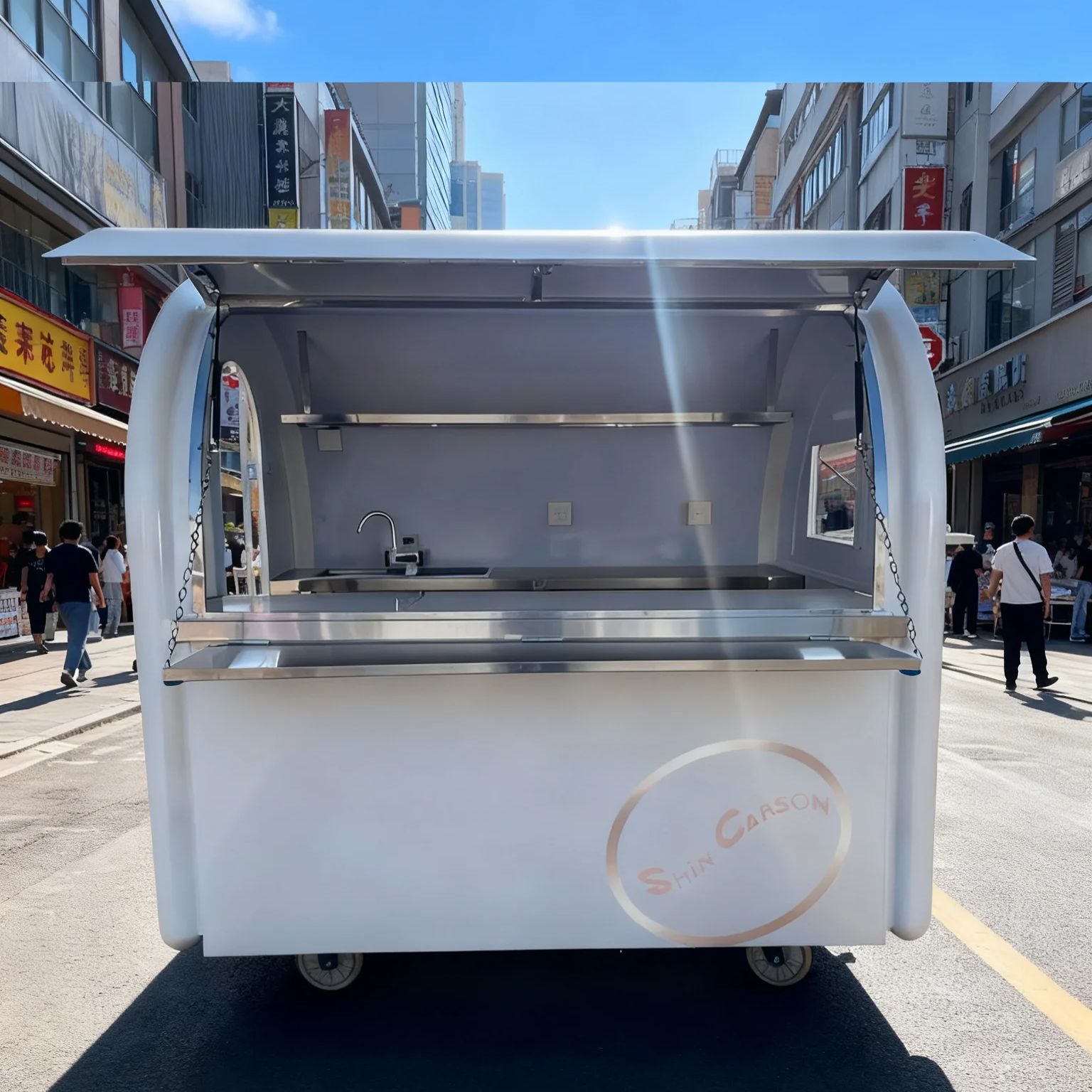 Outdoor Food Trailer round Mob – обзор и цена Food Snacks Business