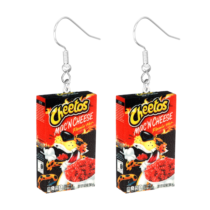 Earrings for Women 2D Acrylic  – обзор и цена Food Snacks With Iron