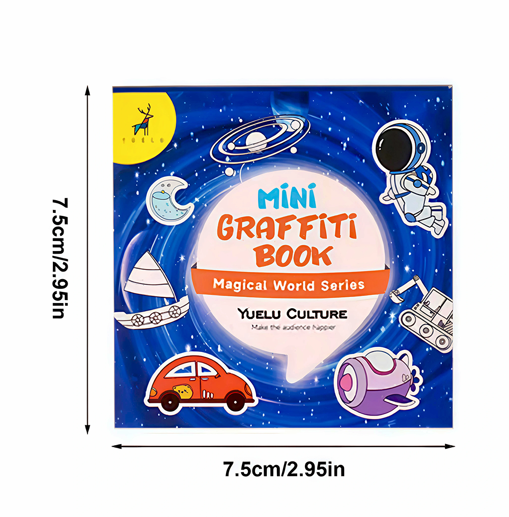 50Sheets Mini Graffiti Noteboo – обзор и цена Food Snacks Coloring Book