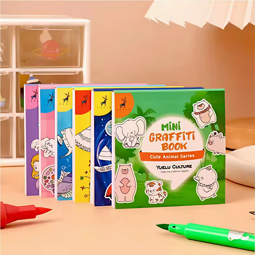 50Sheets Mini Graffiti Noteboo – обзор и цена Food Snacks Coloring Book
