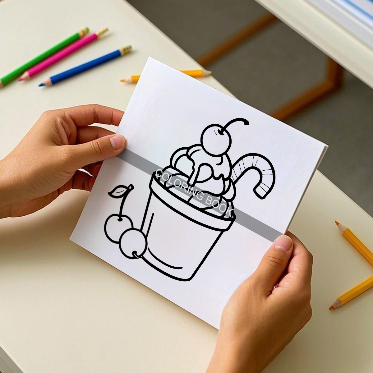 Delicious Food & Snack Themed  – обзор и цена Food Snacks Coloring Book