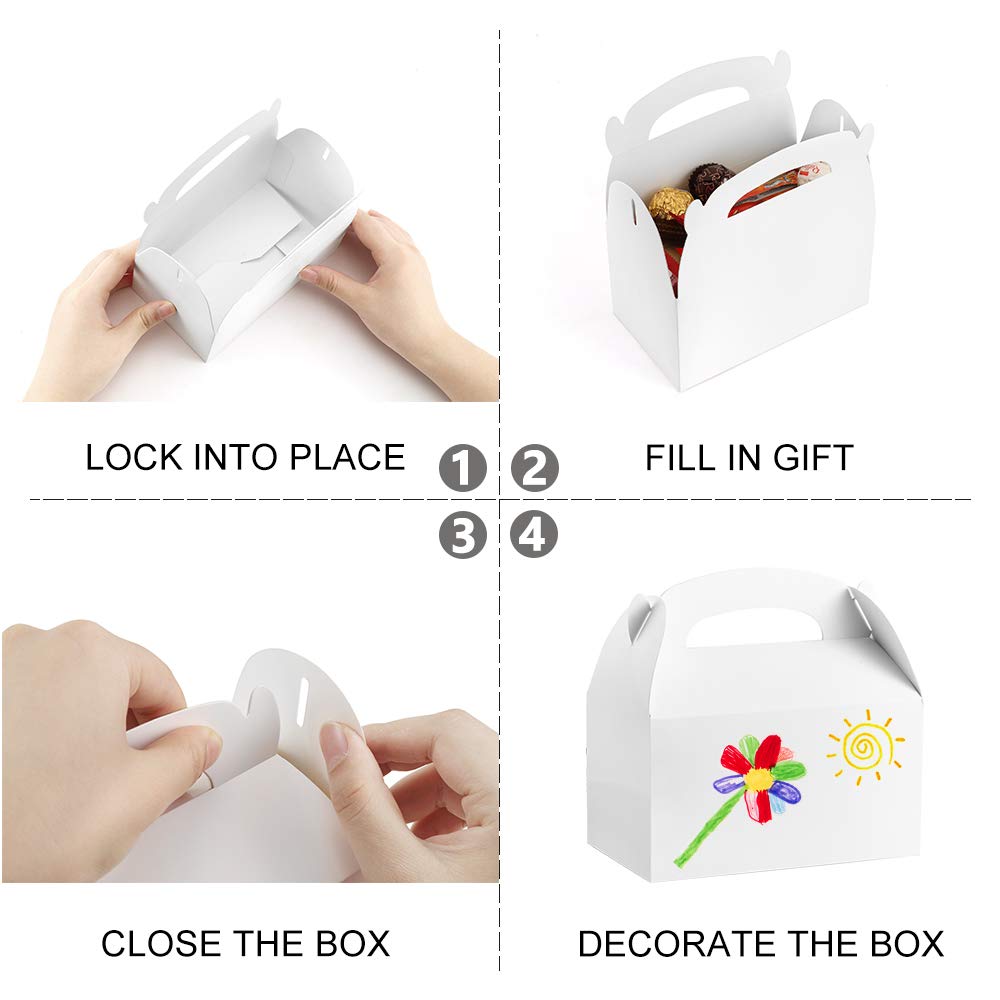 10pcs Large Gable Boxes White  – обзор и цена Food Like Snacks