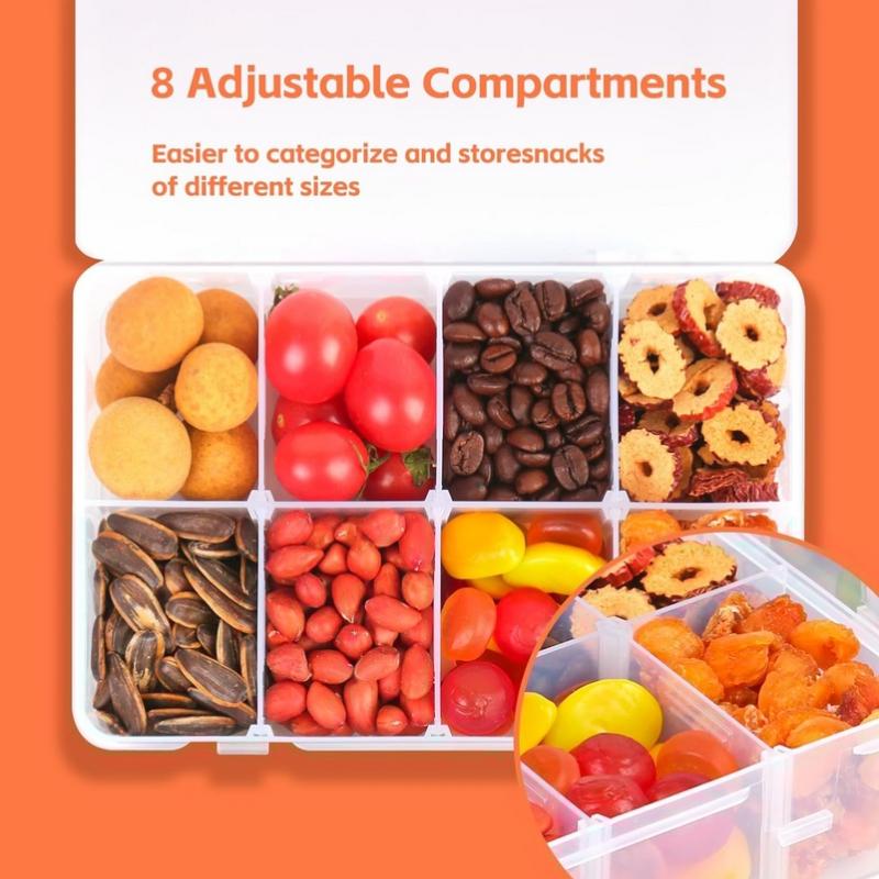 8 Grid Pill Case Snackle Box C – обзор и цена Food Snacks With Iron