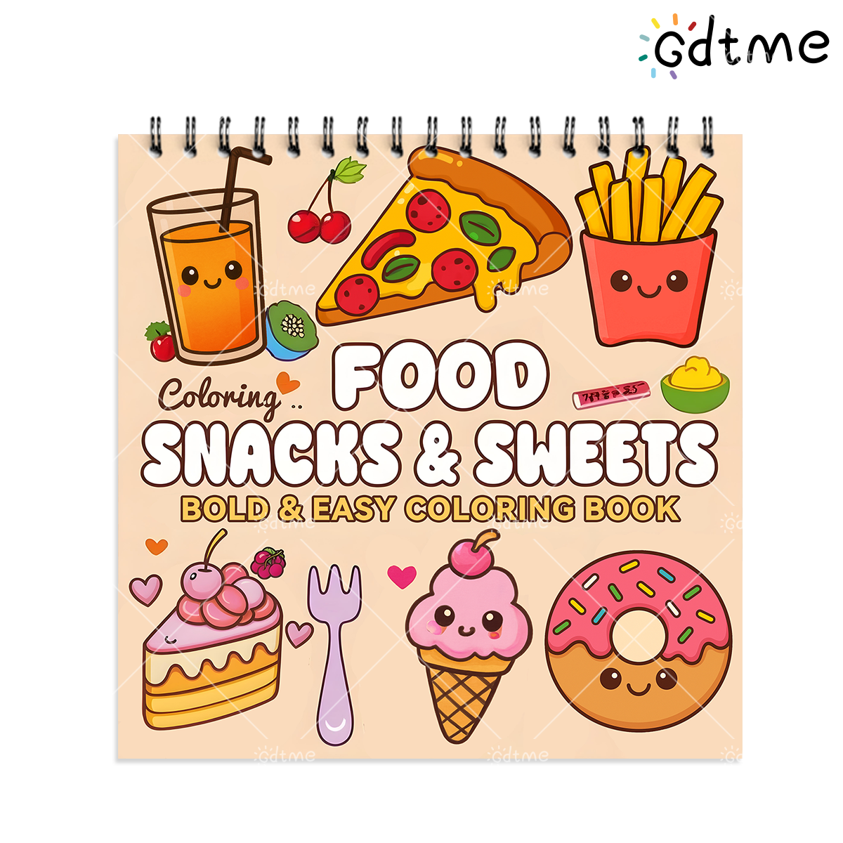 FOOD SNACKS & SWEETS Themed Co – обзор и цена Food Snacks Coloring Book