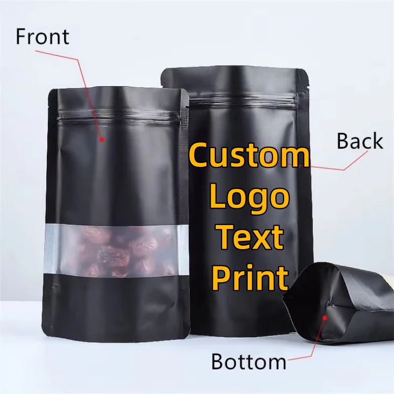 100PCS Stand-up Matte Black Al – обзор и цена Food Like Snacks