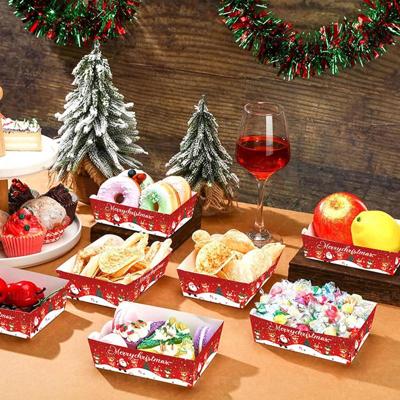 Christmas Paper Food Tray Chri – обзор и цена Food Snacks For Christmas