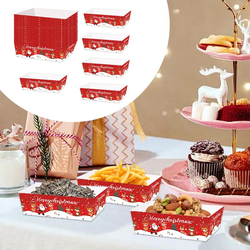 Christmas Paper Food Tray Chri – обзор и цена Food Snacks For Christmas