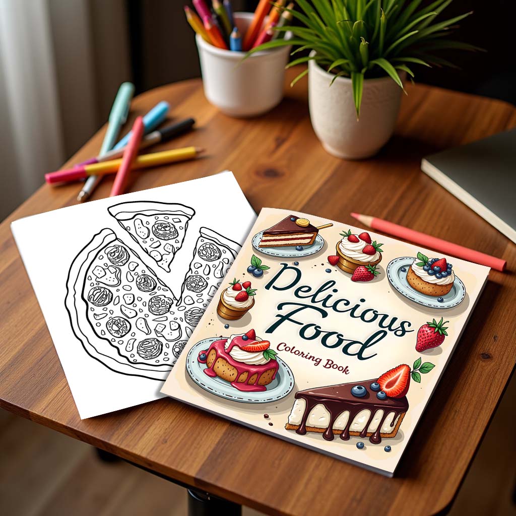 1pc Food Style Art Coloring Bo – обзор и цена Food Snacks Coloring Book