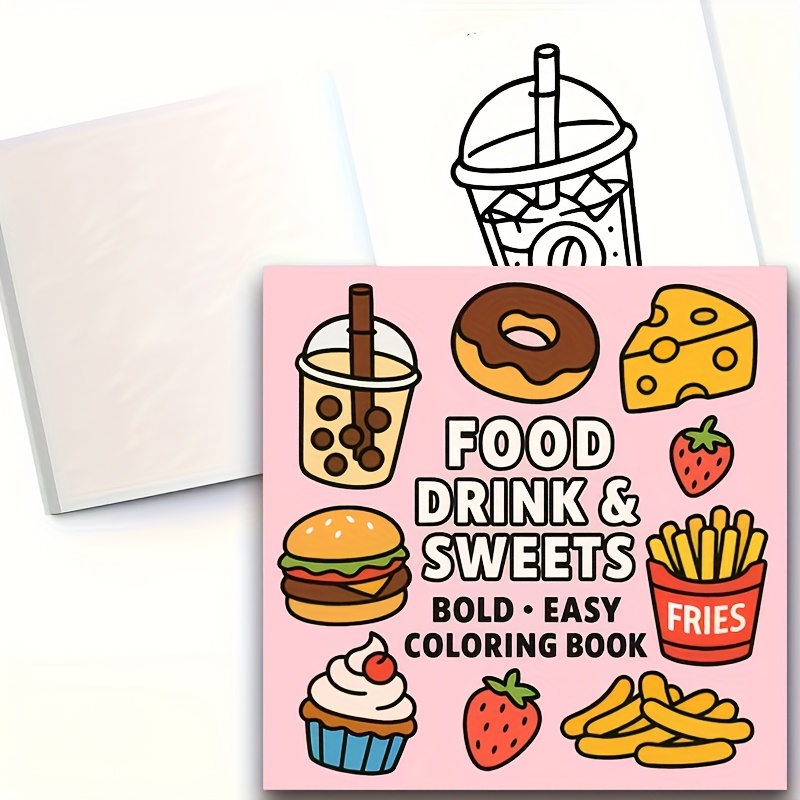 Original Upgraded Version, 24  – обзор и цена Food Snacks Coloring Book