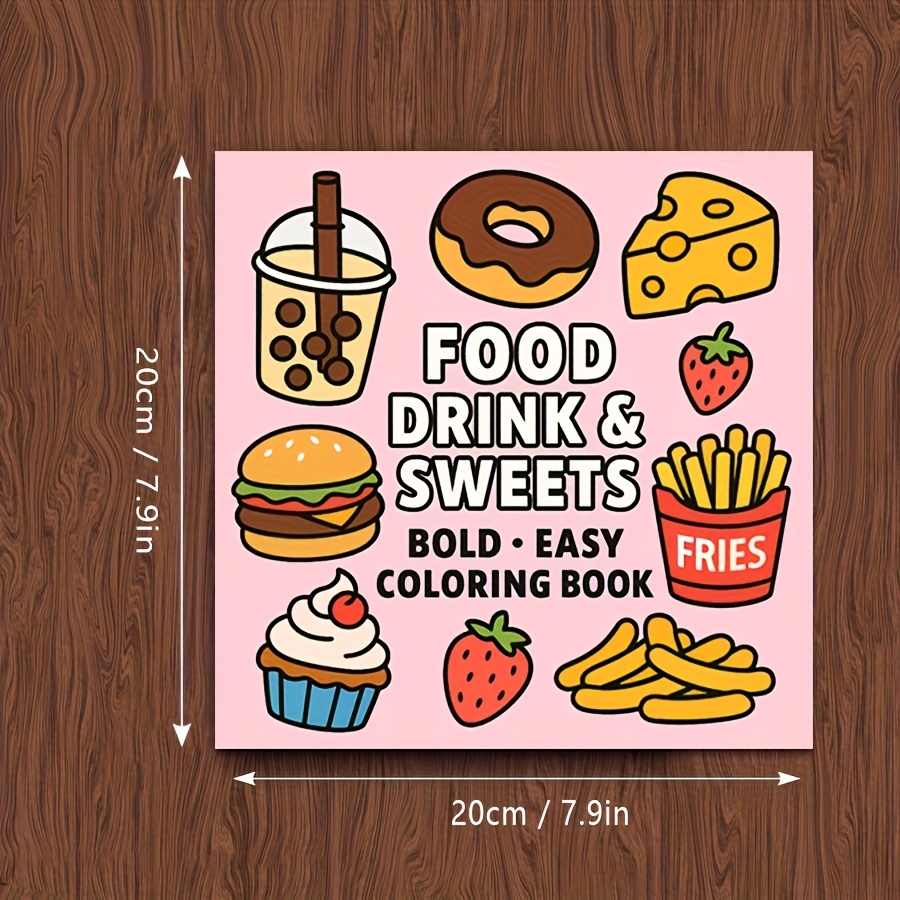 Original Upgraded Version, 24  – обзор и цена Food Snacks Coloring Book