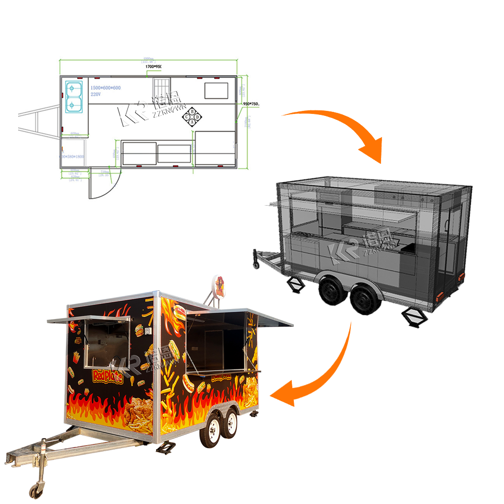 High Quality Food Cart Caravan – обзор и цена Food Snacks Business