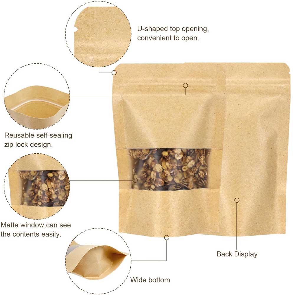 10-50pcs Upright Seal Bone Zip – обзор и цена Food Like Snacks