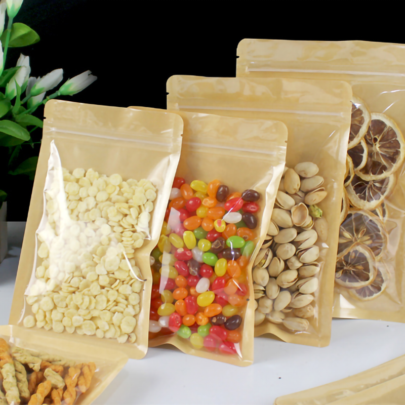 100pcs Eco-friendly Kraft Pape – обзор и цена Food Snacks For Christmas