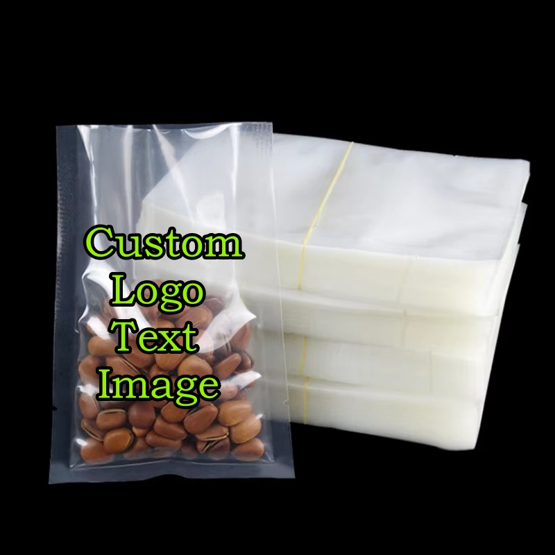 100PCS Open Top Clear Vacuum P – обзор и цена Logo Food Snack