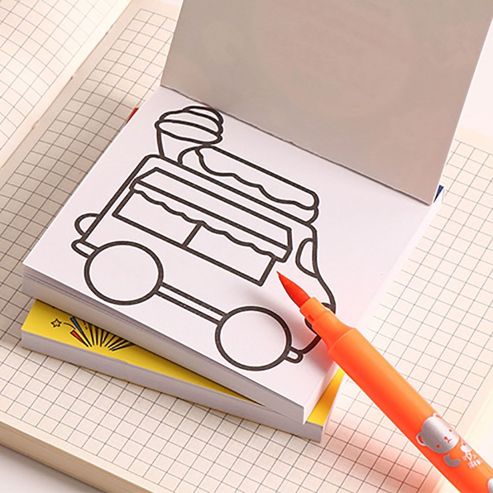 50 sheets Cartoon Paper Colori – обзор и цена Food Snacks Coloring Book