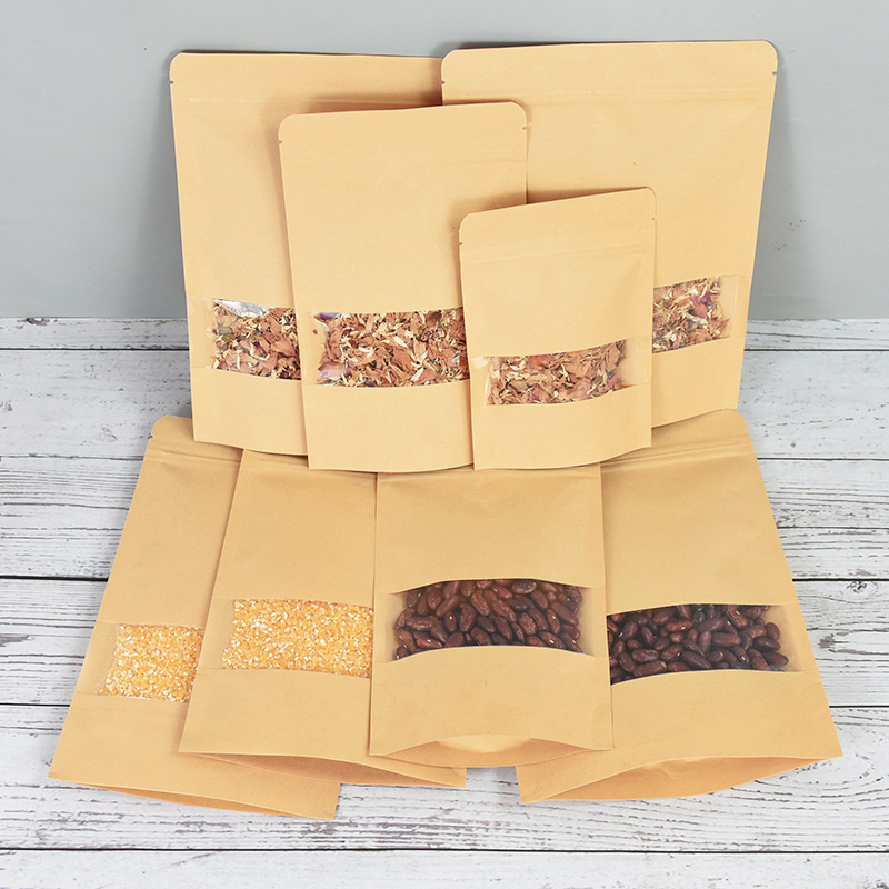 20/50pcs Kraft Paper Zip Lock  – обзор и цена Food Like Snacks